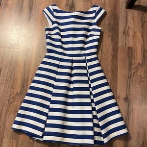 Blue and White Kate Spade Striped Dress